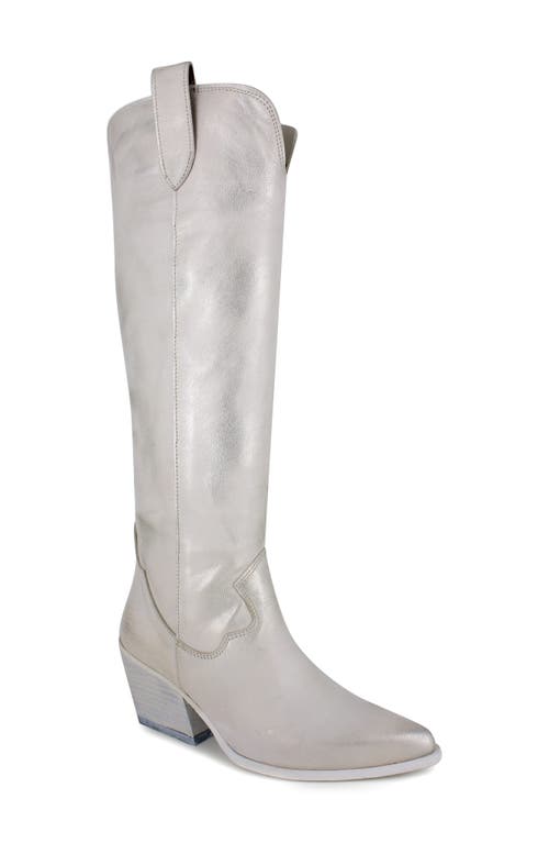 Zigi Valezka Knee High Boot In Bone Gold