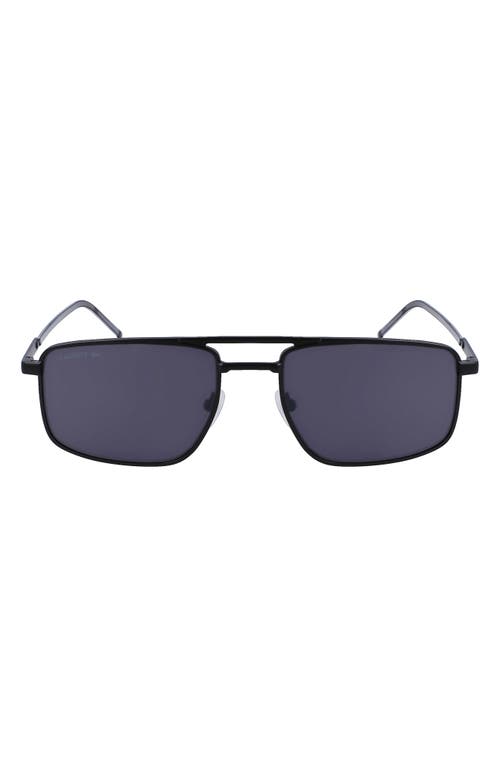 56mm Rectangular Sunglasses in Matte Black