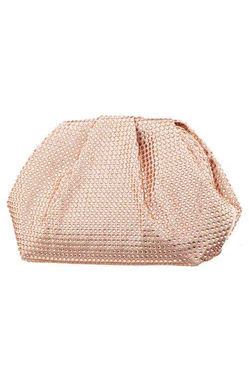 Shop Nina Crystal Frame Satchel In Pearl Rose