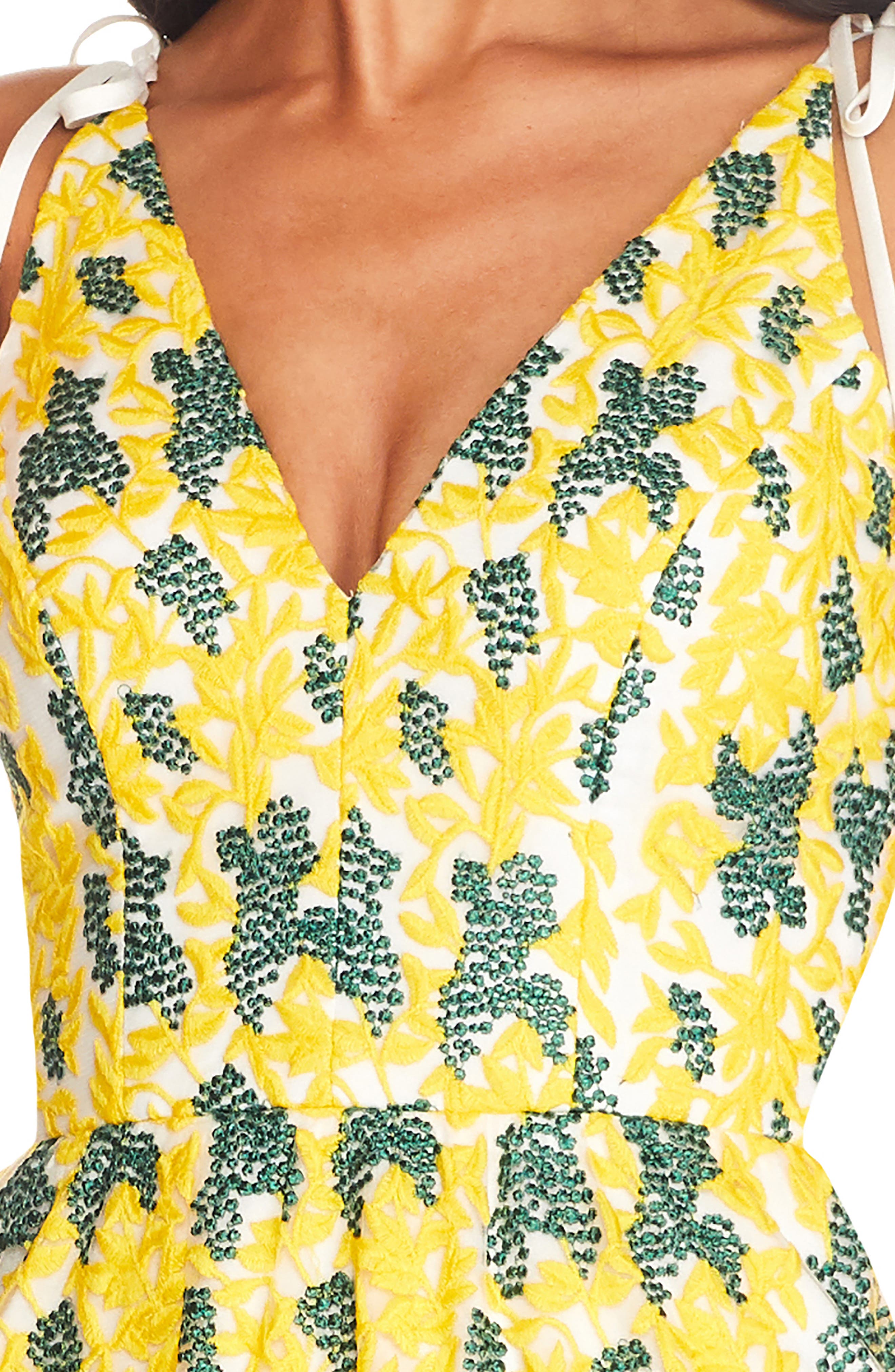 Dress the Population Sunny Embroidered 