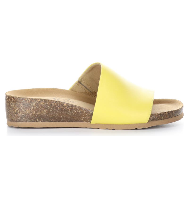 BOS. & CO. Lux Slide Sandal, Main, color, LEMON NAPPA