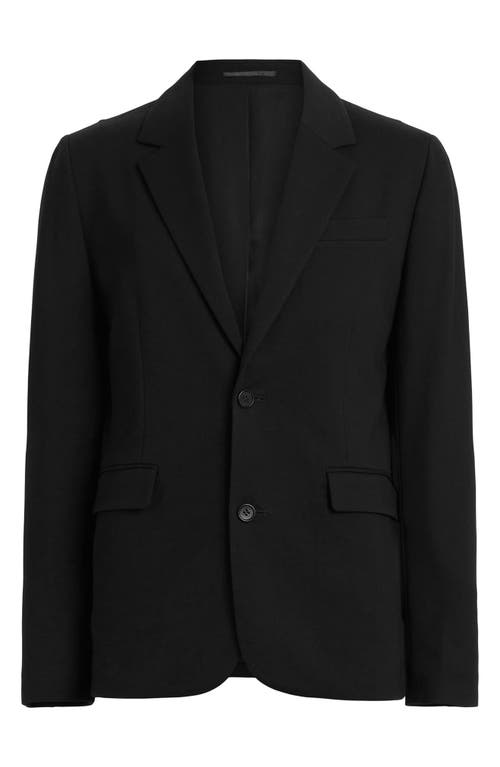 Shop Allsaints Helm Black Stretch Sport Coat