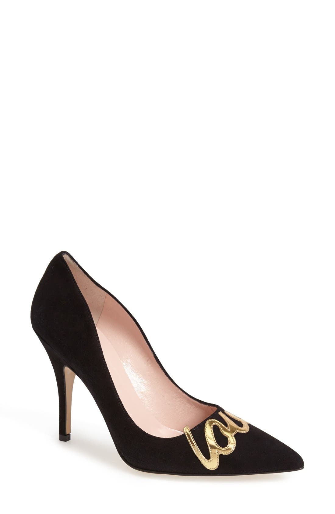 kate spade suede pumps