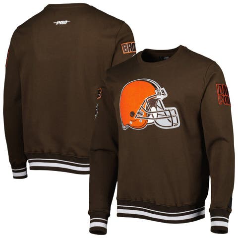 47 Cleveland Browns Brown Varsity Arch Long Sleeve T Shirt, Brown, 100% Cotton, Size S, Rally House