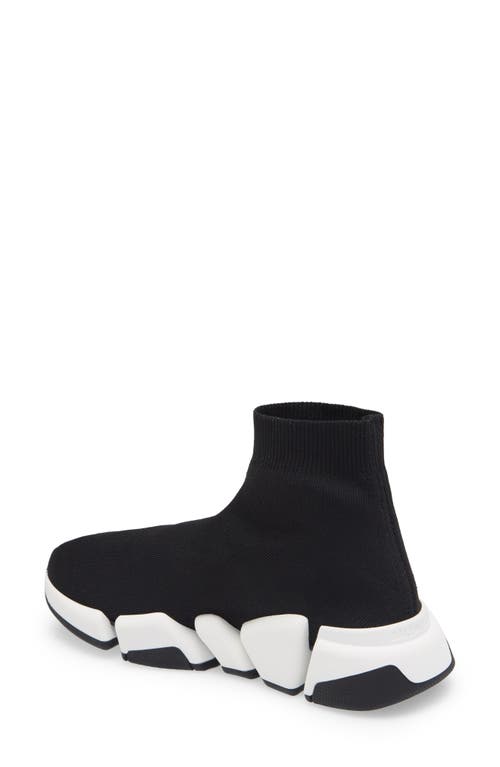 Shop Balenciaga Speed 2.0 Lt Sock Sneaker In Black/white/black