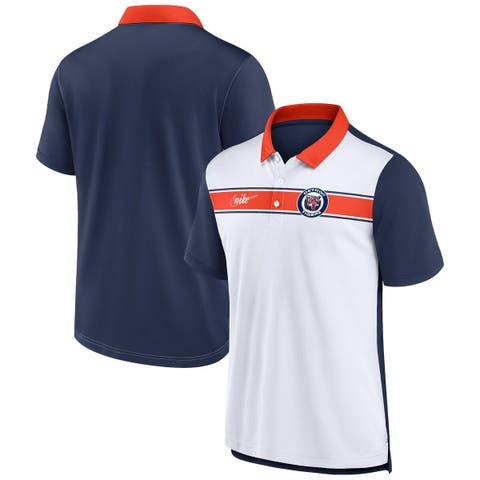 Profile Men's White and Royal Chicago Cubs Big Tall Sublimated Polo Shirt