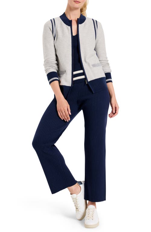 Nz Active By Nic+zoe Stripe Cardigan In White Multi