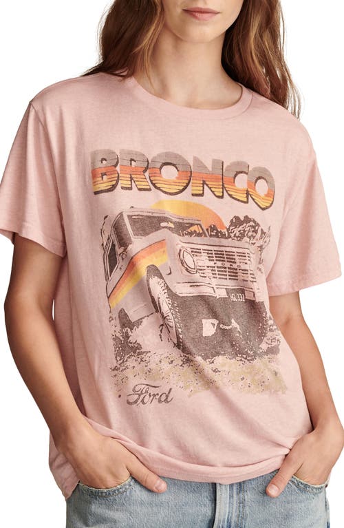 Lucky Brand Ford Bronco Boyfriend Graphic T-Shirt in Rose Tan 