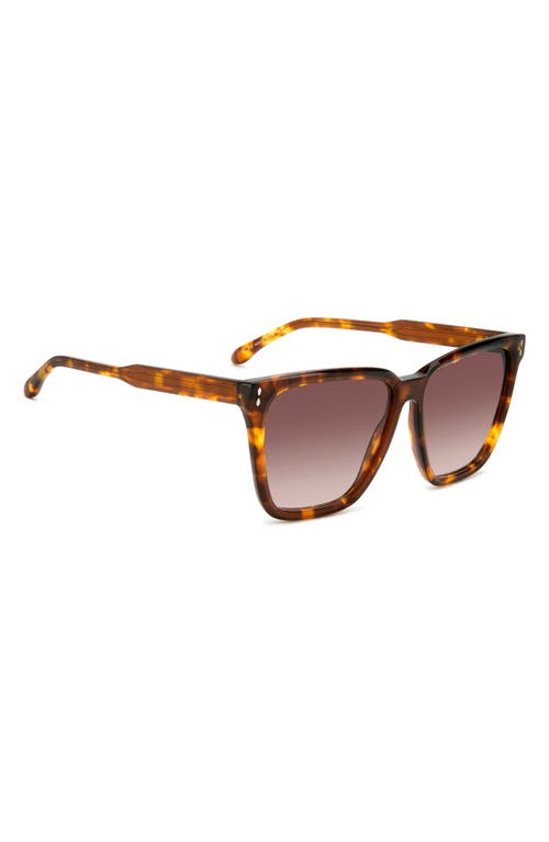 Shop Isabel Marant 58mm Cat Eye Sunglasses In Brown Havana/brown Gradient