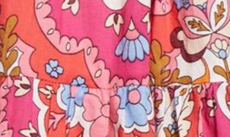 Shop Mille Violetta Ruffle Tie Waist Dress In Zanzibar