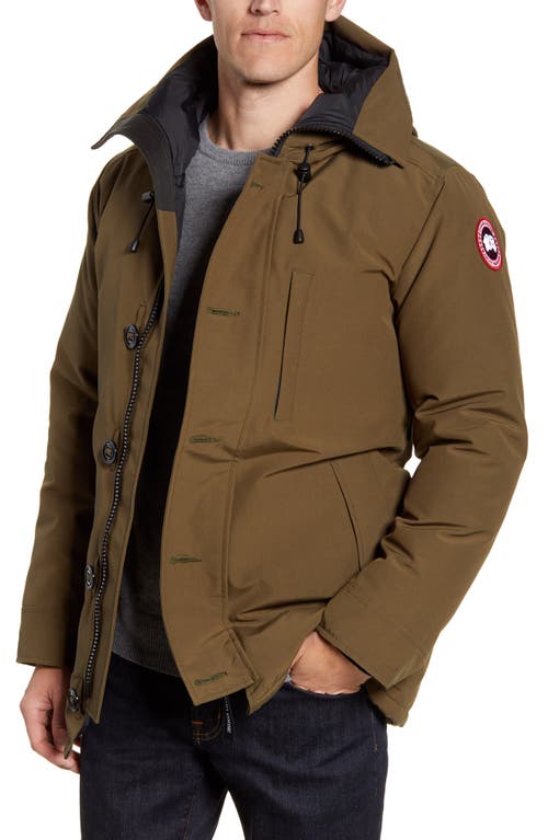 Canada Goose Chateau Slim Fit Down Parka in Military Green at Nordstrom, Size Xx-Large