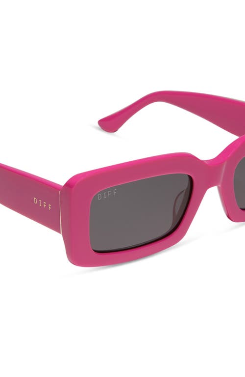 Shop Diff Indy 51mm Rectangular Sunglasses In Pink