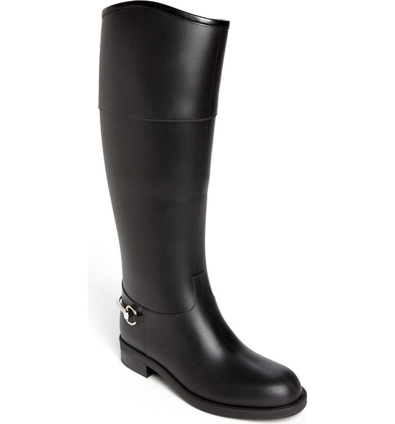 Gucci Rubber Waterproof Rain Boot | Nordstrom