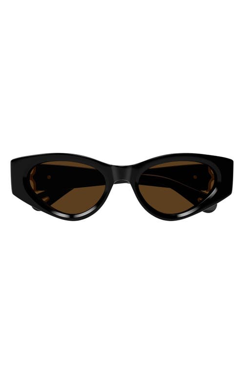 Chloé Ch0259s Cat Eye Acetate Sunglasses In Black