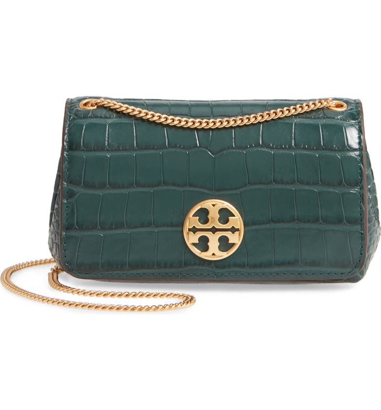 Tory Burch Chelsea Croc Embossed Leather Evening Bag | Nordstrom
