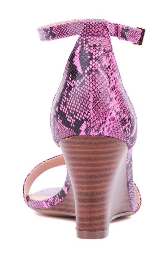 New York And Company Sharona Wedge Sandal In Pink