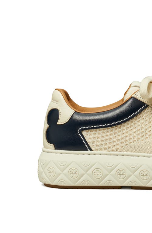 Shop Tory Burch Ladybug Sneaker In Light Cream/navy