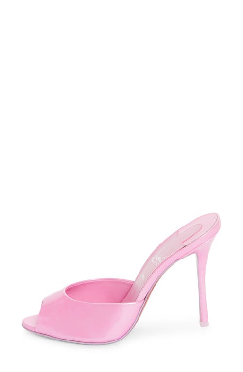 Shop Christian Louboutin Me Dolly Peep Toe Slide Sandal In Baby Pink/lin Baby Pink