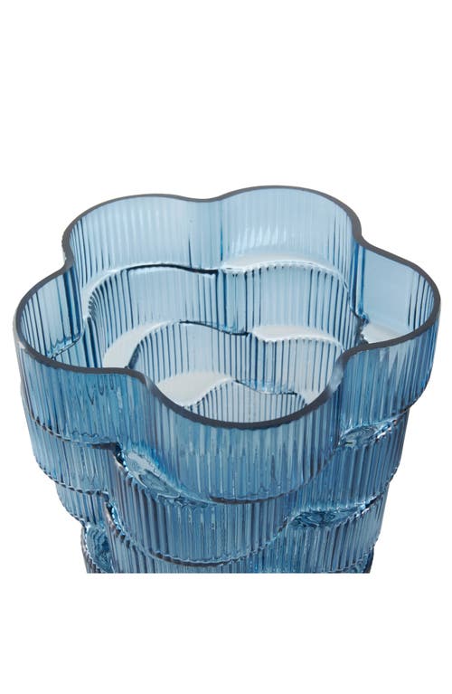 GINGER BIRCH STUDIO GINGER BIRCH STUDIO SET OF 2 RIBBED GLASS VASES