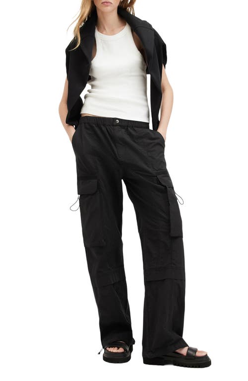 Shop Allsaints Barbara Cargo Pants In Black