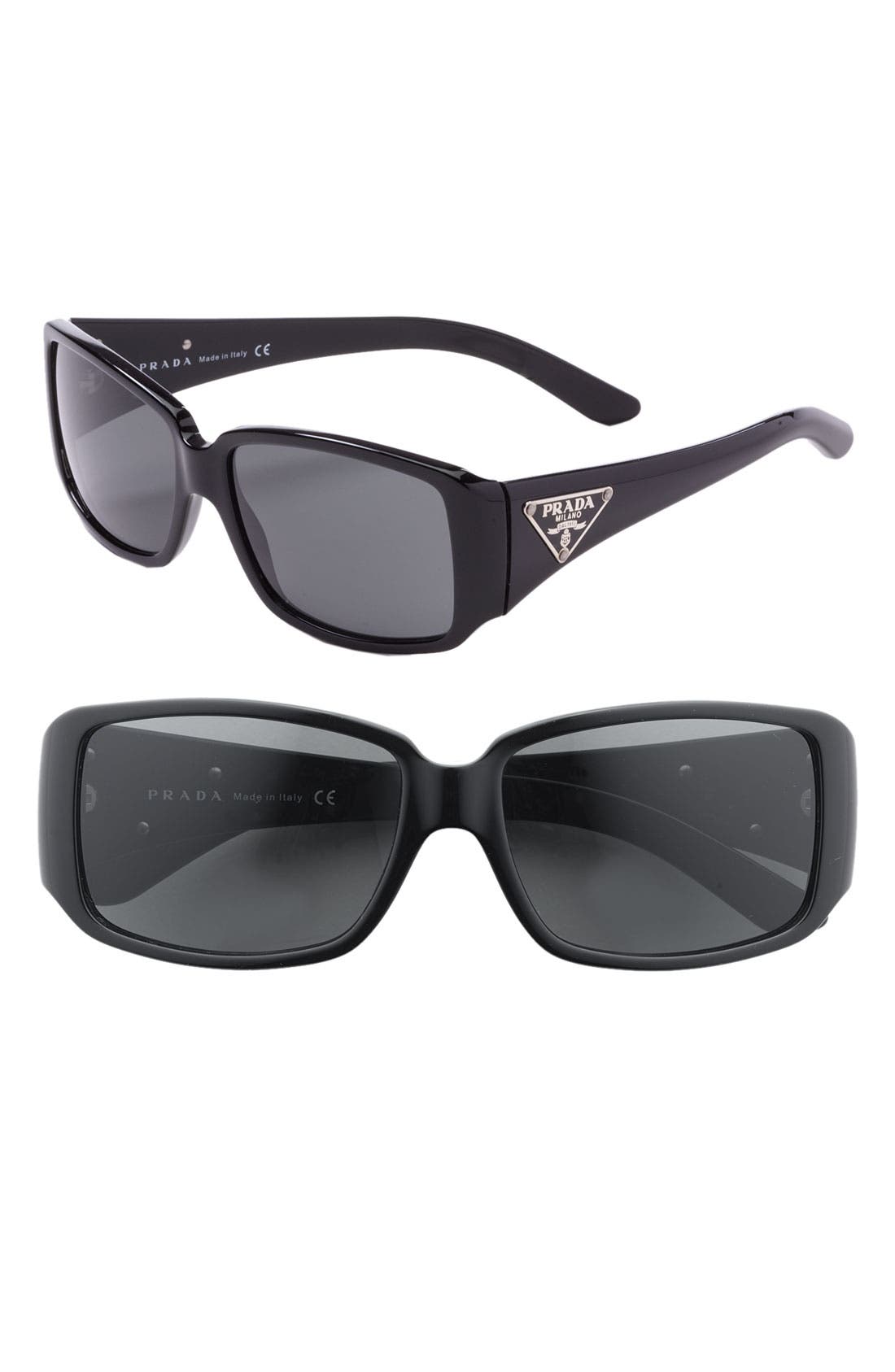 Prada Triangle Logo Rectangular Sunglasses Nordstrom