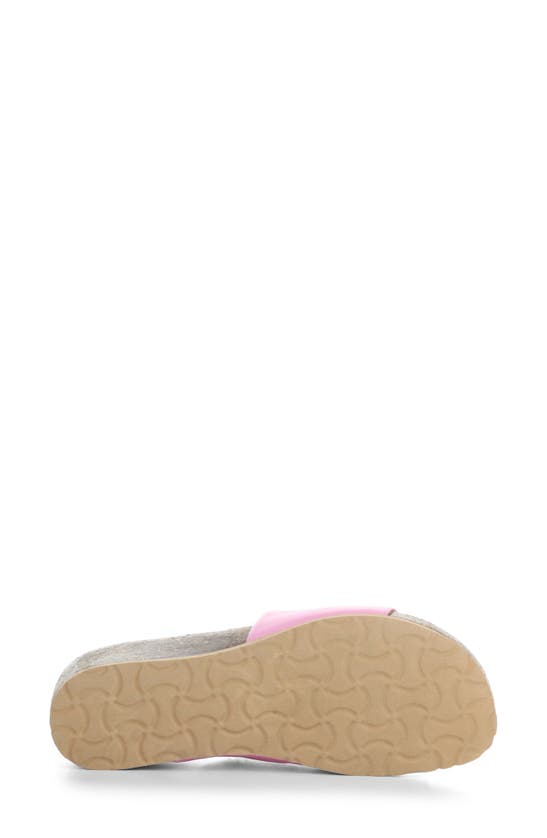 Shop Bos. & Co. Lux Slide Sandal In Strawberry Nappa