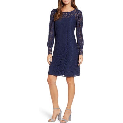 Rosemunde Tie Back Lace Dress, US / 4 - Blue