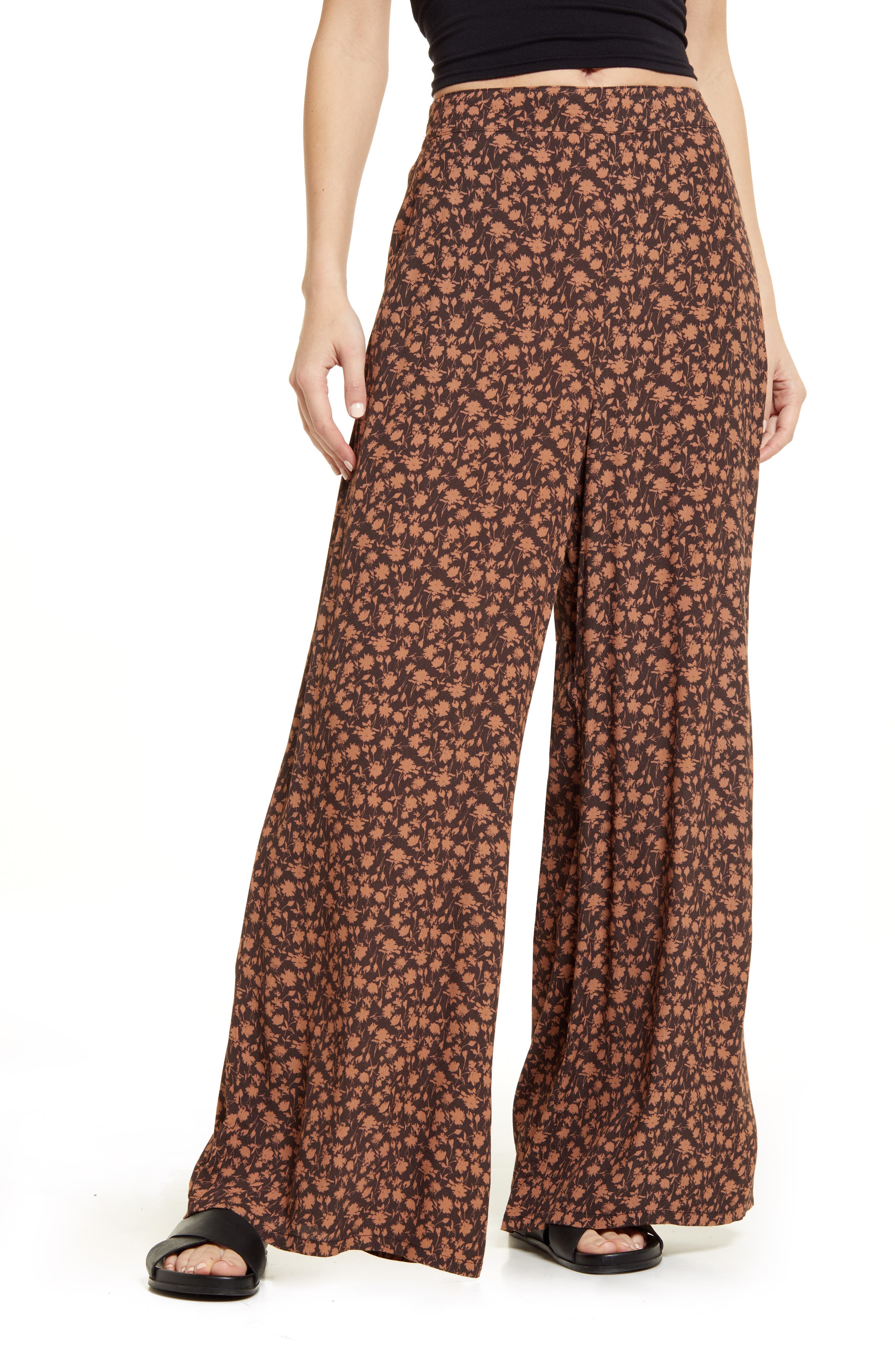 wide leg floral pants | Nordstrom