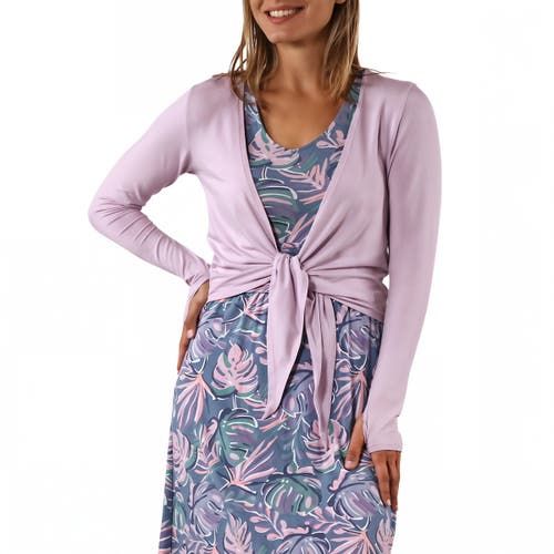 Shop Uv Skinz Long Sleeve Crossover Sun Wrap In Lotus