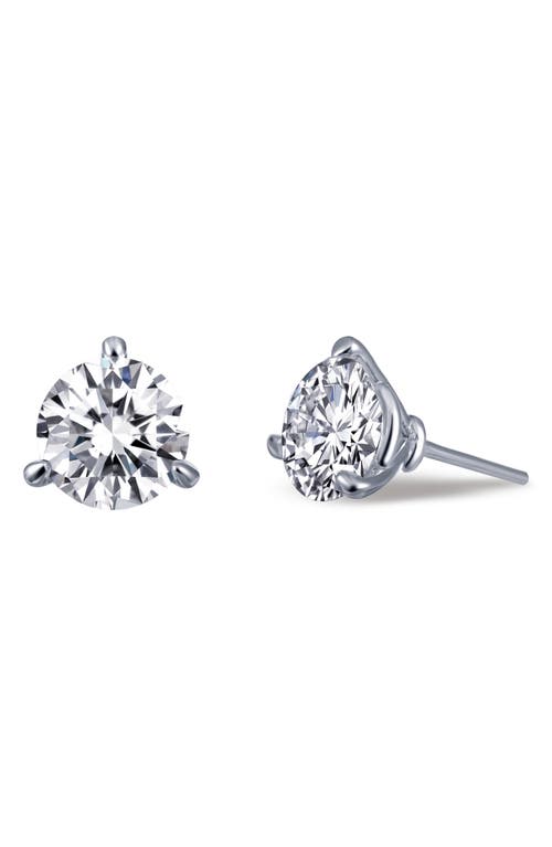 Lafonn Simulated Diamond Stud Earrings in White/Silver at Nordstrom