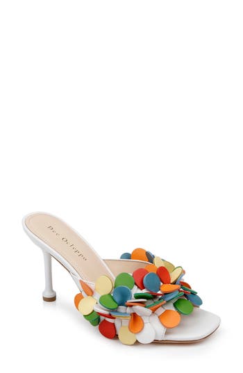 Dee Ocleppo Women's London Embellished Leather Sandal In Red Multi
