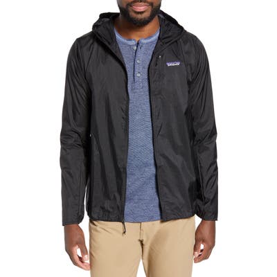 Patagonia Houdini Water Repellent Hooded Jacket, Black