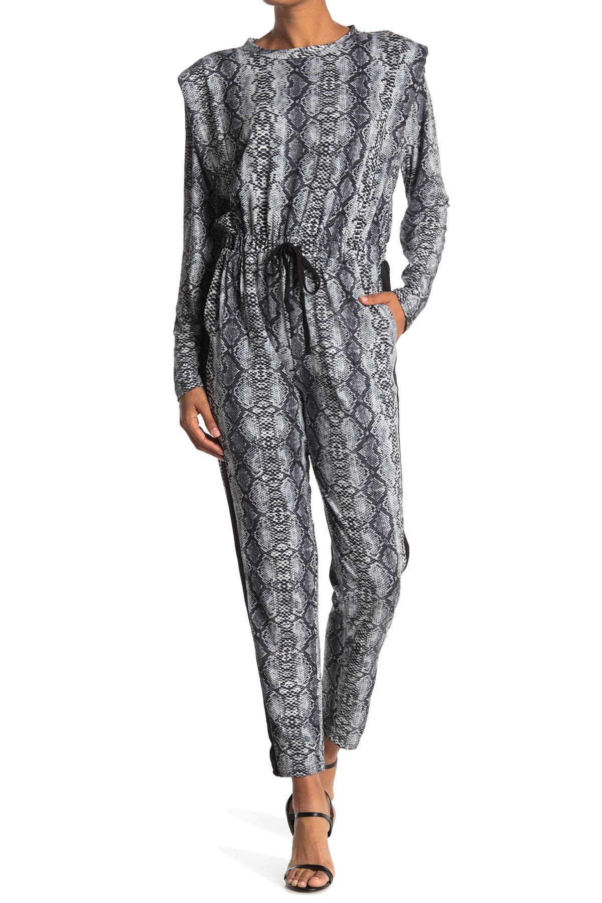 grey snakeskin jumpsuit