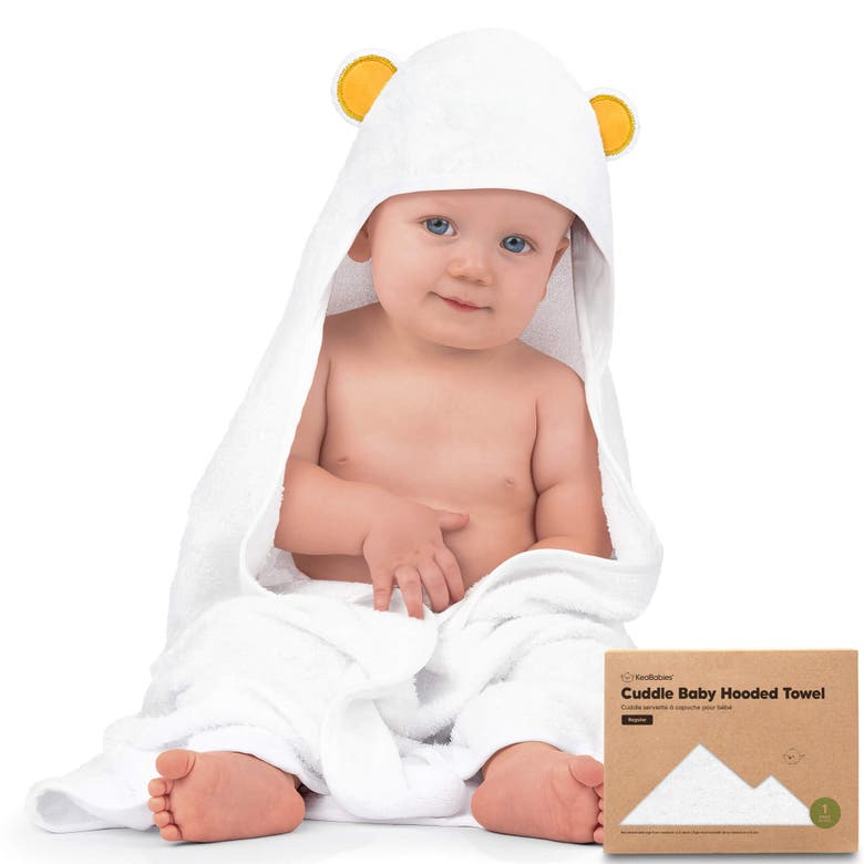 Shop Keababies Cuddle Baby Hooded Towel In Bear