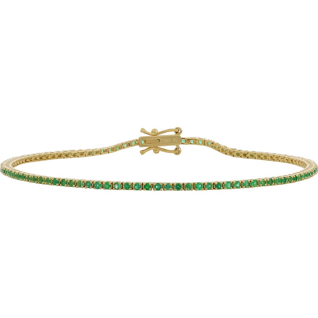Bony Levy El Mar Emerald Tennis Bracelet In 18k Yellow Gold