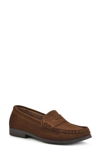 White Mountain Footwear Cashews Penny Loafer In Hazel/suede