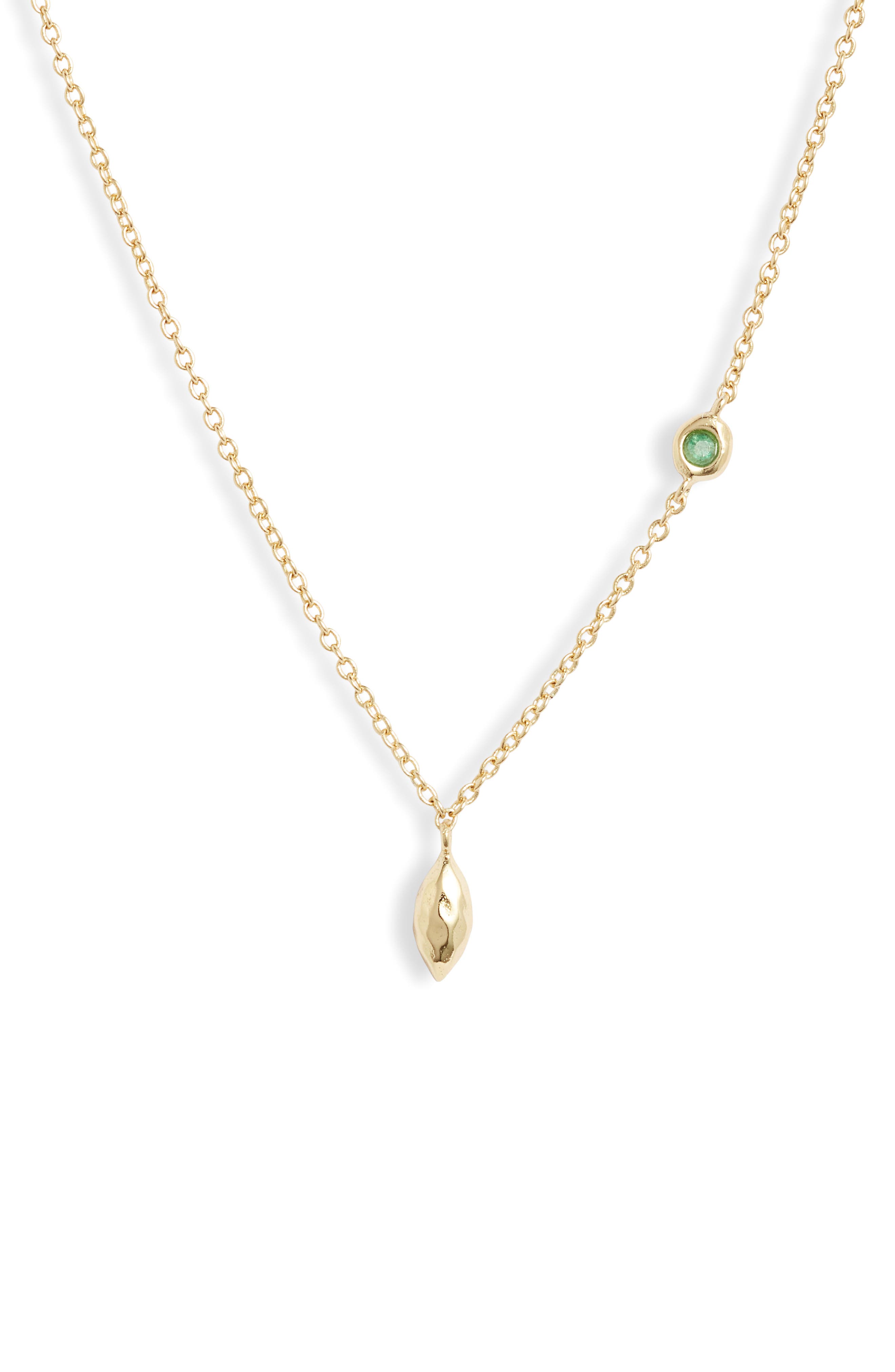 gorjana power birthstone necklace