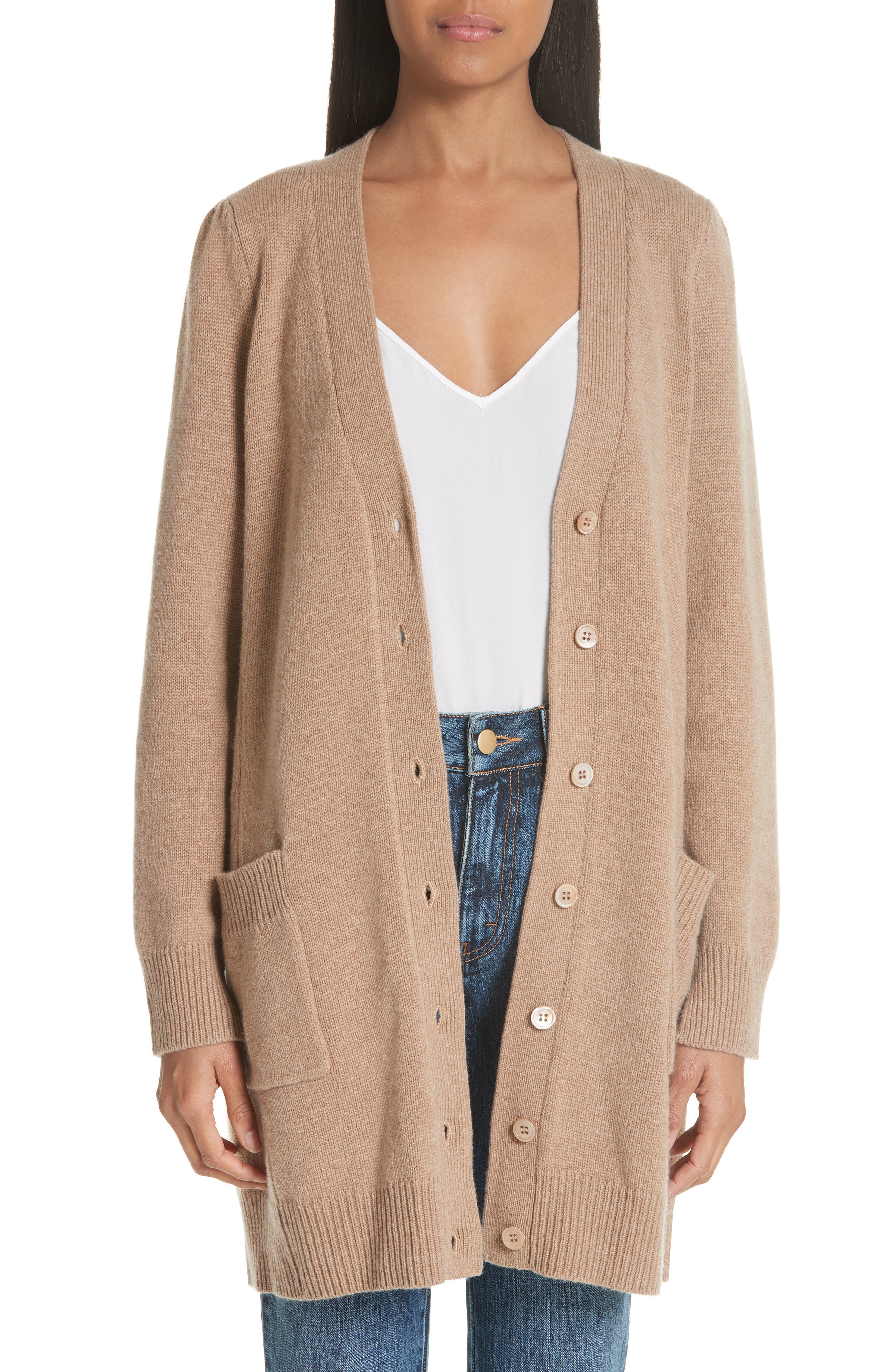 Co Essentials Wool & Cashmere Boyfriend Cardigan Nordstrom