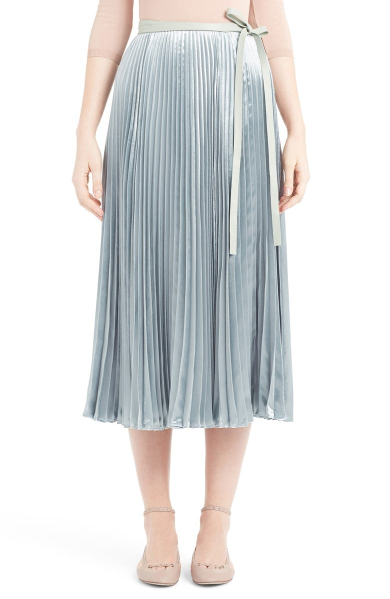 Valentino Velvet Pleat Wrap Skirt | Nordstrom