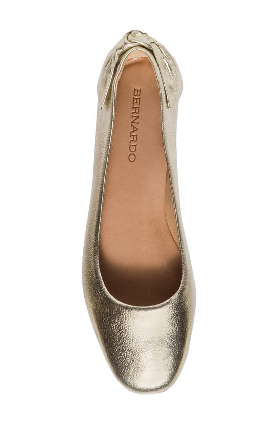 Shop Bernardo Footwear Eloisa Flat In Champagne