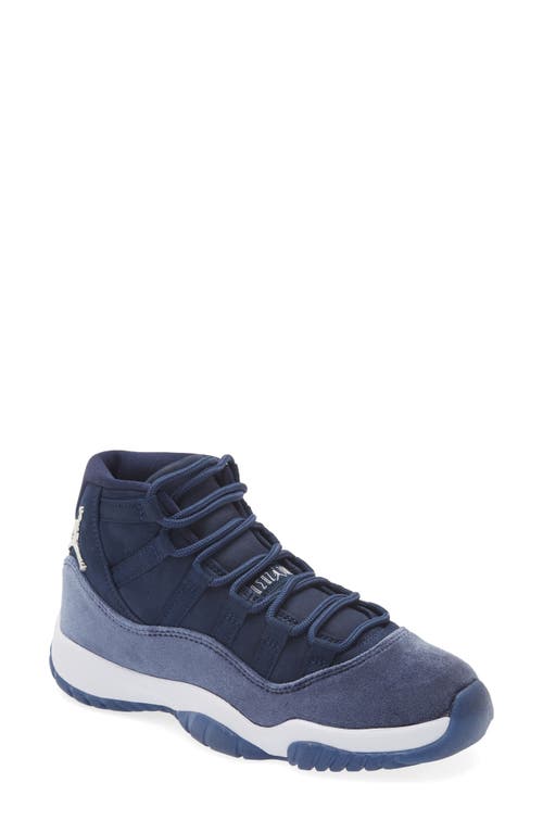 UPC 196151877124 product image for Nike Air Jordan 11 Retro Sneaker in Midnight Navy/Silver/White at Nordstrom, Siz | upcitemdb.com