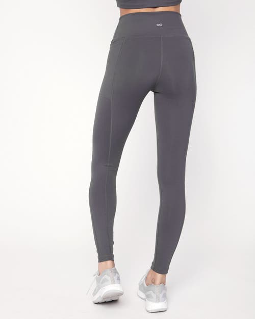 Shop Rebody Active Explore Pocket Cloudlux Legging 26" In Smoke