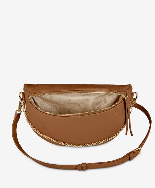Gigi New York Beck Sling Leather Shoulder Bag In Tan