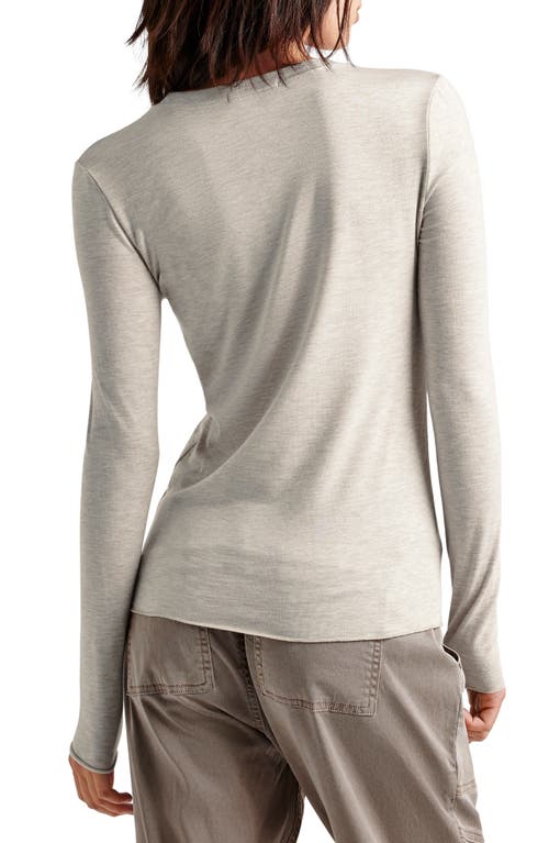 Shop Splendid Long Sleeve T-shirt In Pale Oak Heather