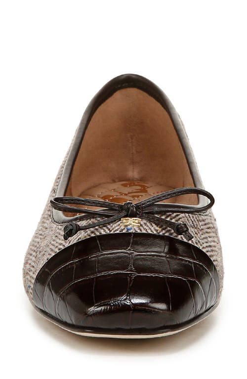 Shop Sam Edelman Marley Ballet Flat In Brown Multi