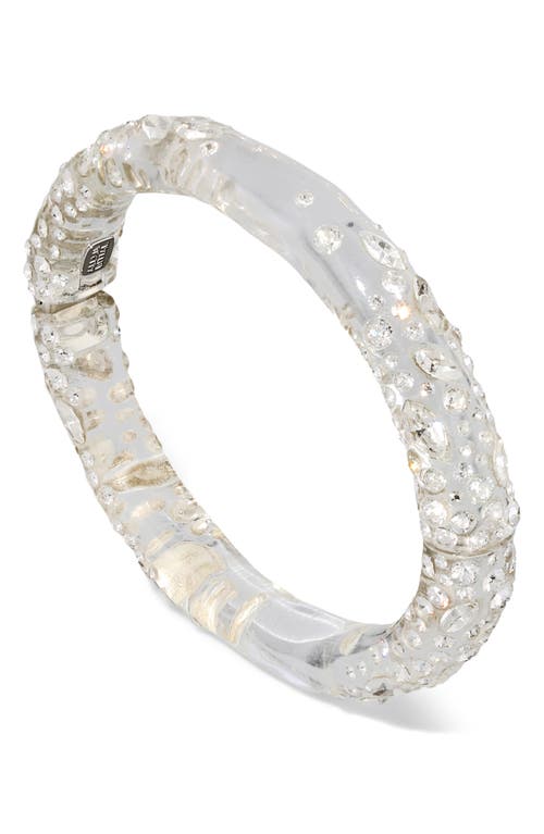 Shop Alexis Bittar Confetti Crystal Lucite® Slim Bracelet In Crystal/clear