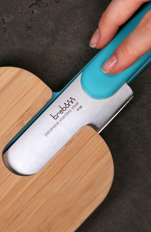 Trebonn Integrated Salami Knife Set In Blue