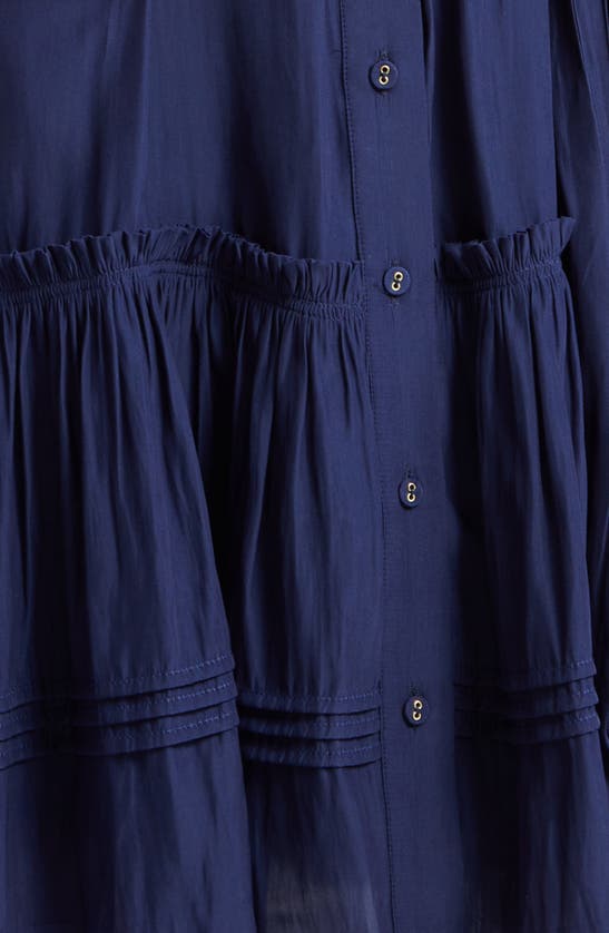 Shop Ramy Brook Alianna Belted Shirtdress In Spring Navy