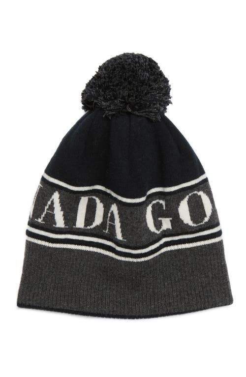 Canada Goose Wool Blend Pom Beanie in Black at Nordstrom
