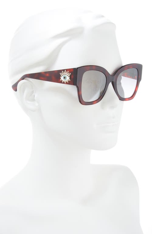 Kurt Geiger London 51mm Square Sunglasses In Havana/gray Gradient
